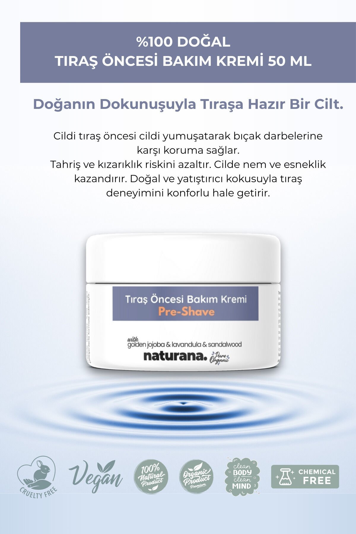Tıraş Öncesi Nemlendirici Bakım Kremi