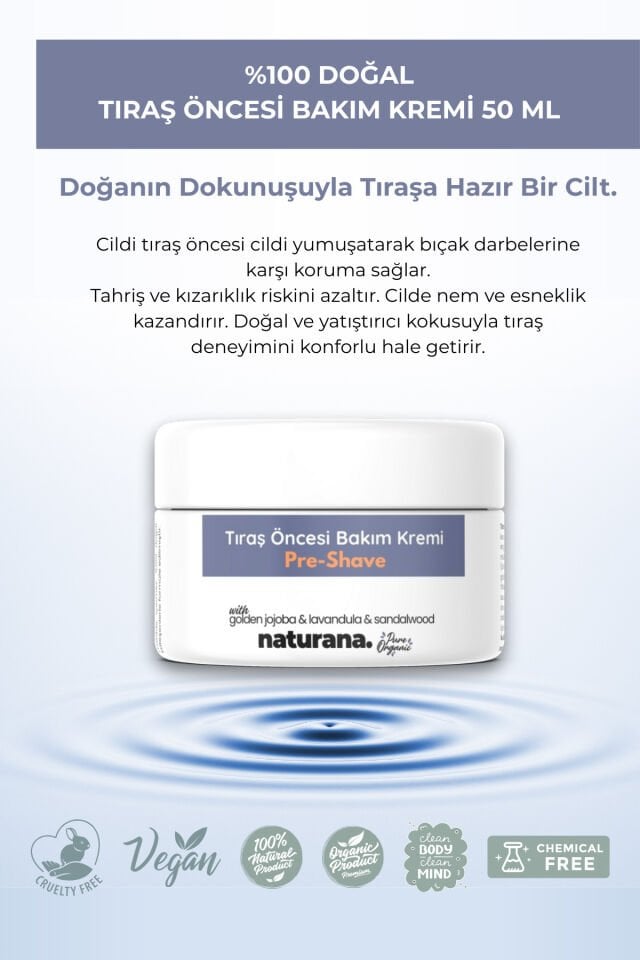 Tıraş Öncesi Nemlendirici Bakım Kremi