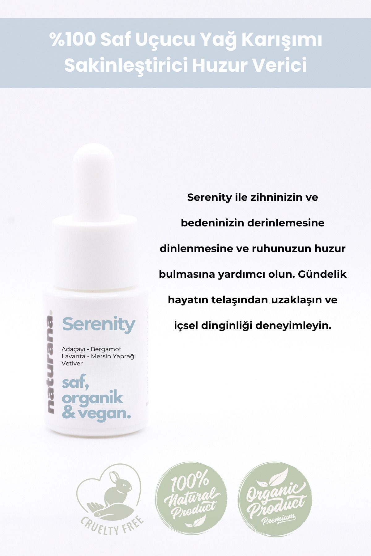 Serenity Uçucu Yağ Karışımı - Huzur Sakinlik